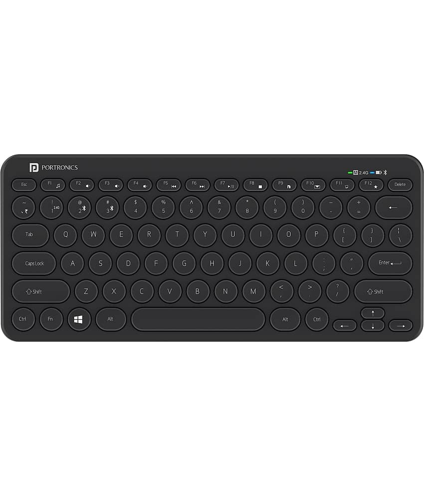 Portronics - Black Wireless Desktop Keyboard