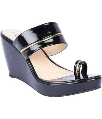 Feel It -  Black Women's Wedges Heels