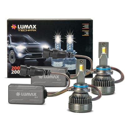 Lumax LED Auto Lamp 9012 12V, 200W Kit | High Intensity |Safe Beam | IP67 Waterproof | Plug & Play Installation
