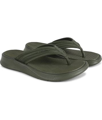 Aqualite Olive Men's Thong Flip Flop