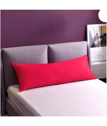 PINDIA Single Red Pillow Cover