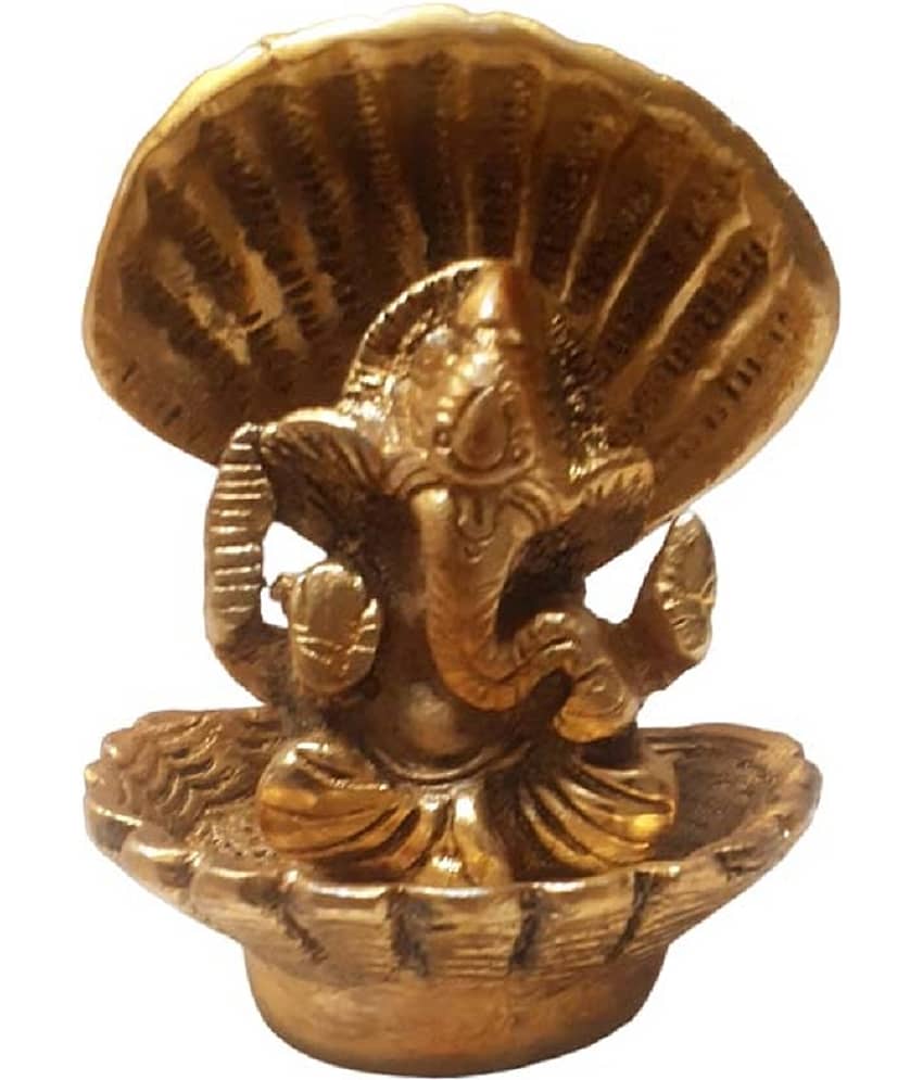 Spherulemuster - Aluminium Lord Ganesha 9 cm Idol