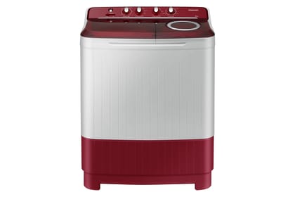 Samsung 8.5 KG 5 Star Semi-Automatic Top Load Washing Machine Appliance (WT85B4200RR/TL,LIGHT GRAY) Samsung 8.5 KG 5 Star Semi-Automatic Top Load Washing Machine Appliance (WT85B4200RR/TL,LIGHT GRAY) - Red / 8.5 kg