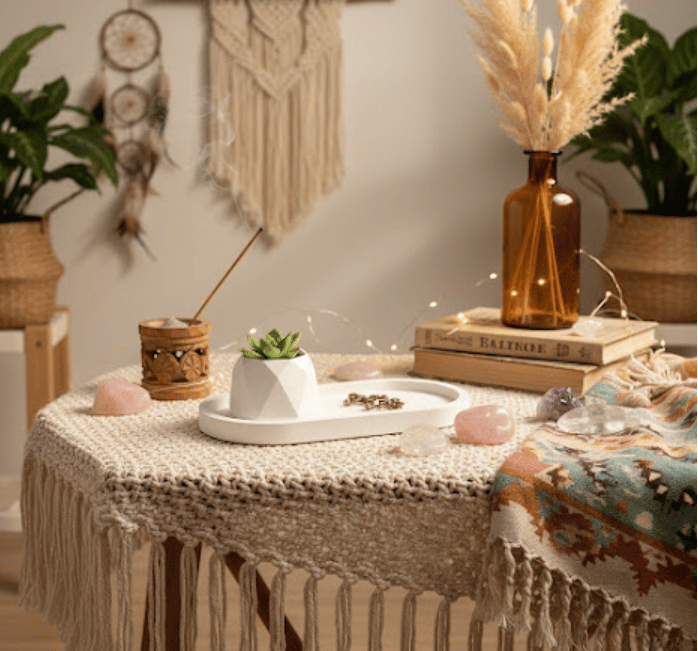 Combo 6 - Trinket tray + hexagon Candle Holder