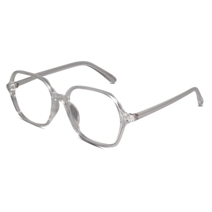 Transparent Square Eyeglasses For Men & Women LKE66009-TRAN