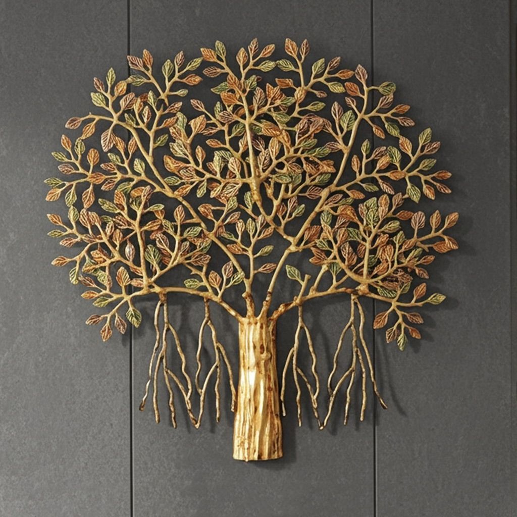 Brass Decorative Wall Hanging - Ethnic Home Decor Showpiece, Height : 25 Inch (BSMAS1569 D)