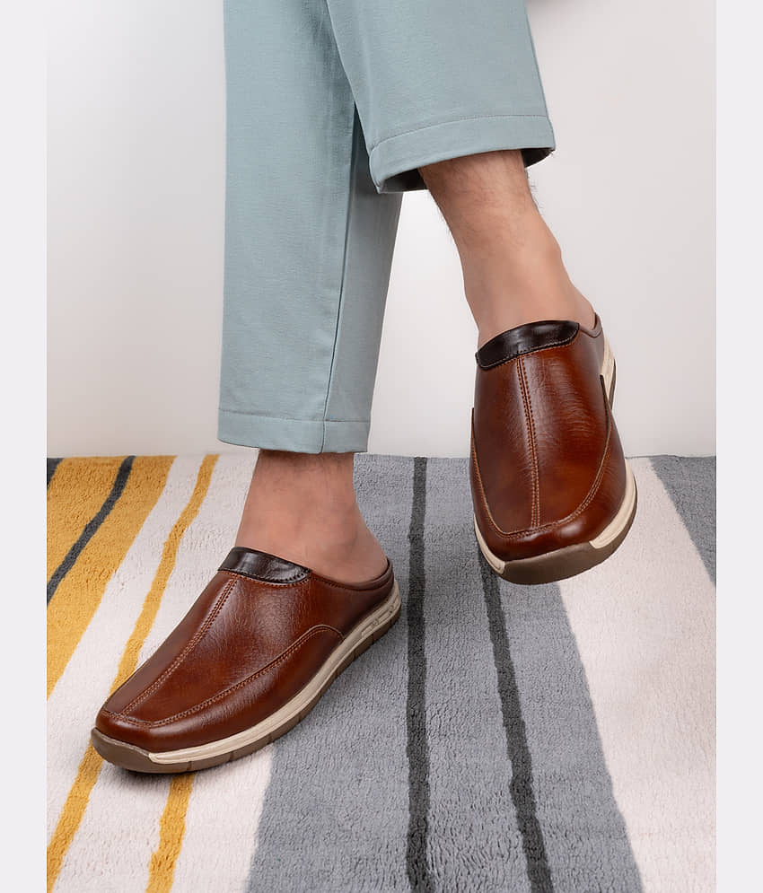 Fentacia Fentacia Men Tan Mules Tan Men's Mules Shoes