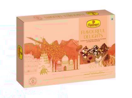 Haldiram's Flavourful Delights (Assorted Dry Fruits Burfee) Packed Sweets - 500 Gm