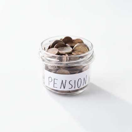 Pension Savings Glass Jar