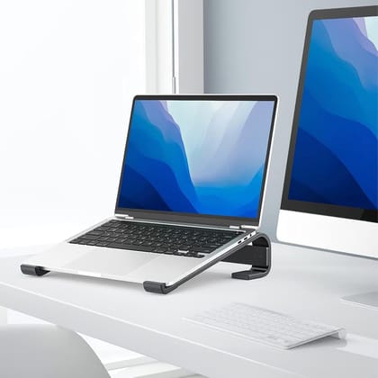 Fixed Metal Laptop Stand for Desk (25 26 cm) Fixed Metal Laptop Stand for Desk (25 26 cm)