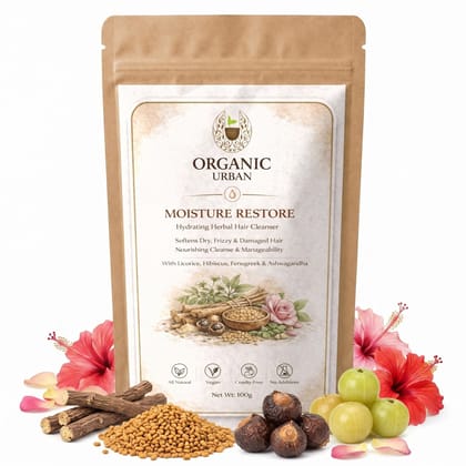 Organic Urban Moisture Restore | Herbal Hair Wash Powder | 100 g