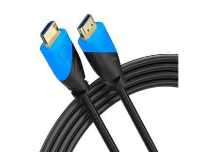 Portronics Konnect Sync-1.5m Cord Length Wide Compatibility 1.5m, PVC Cable, Gold-Plated Connectors & Copper Core - Blue