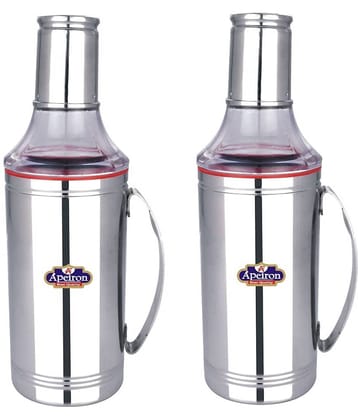 APEIRON COOKING OIL Steel Oil Container/Dispenser Set of 2 750 mL