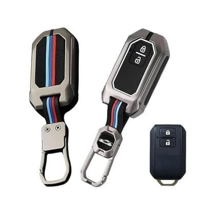 Premium Metal Key Cover Compatible with Suzuki 2-Button Smart Key Fits Baleno, Grand Vitara, XL6, Swift, Brezza, Celerio, Ignis, Ertiga, Dzire. Premium Metal Key Cover Compatible with Suzuki 2-Button Smart Key Fits Baleno, Grand Vitara, XL6, Swift, Brezza, Celerio, Ignis, Ertiga, Dzire.