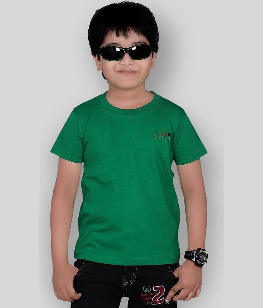 Dongli Pack of 1 Boys Cotton T-Shirt ( Green )