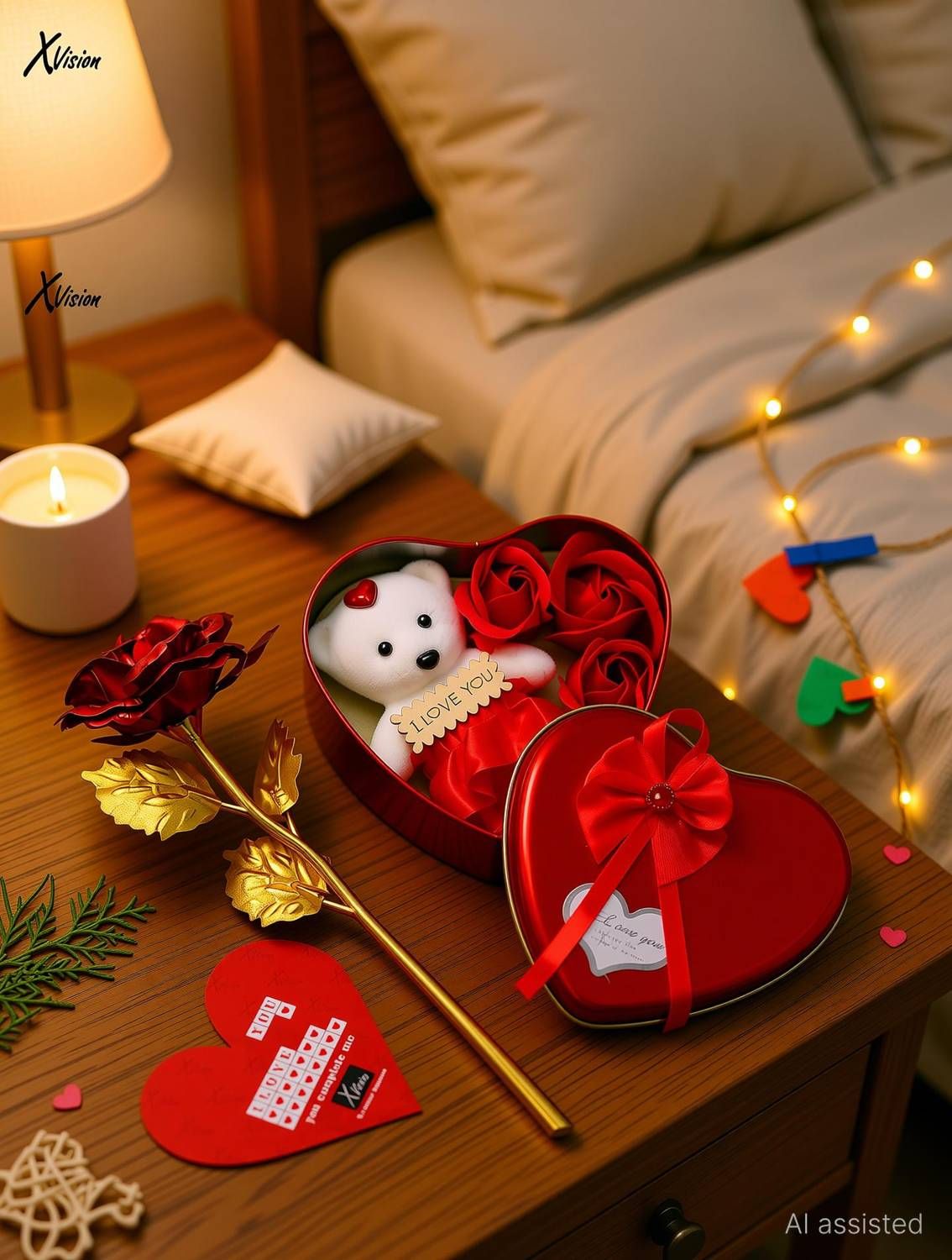 Xvision Showpiece, Artificial Flower, Greeting Card Gif...