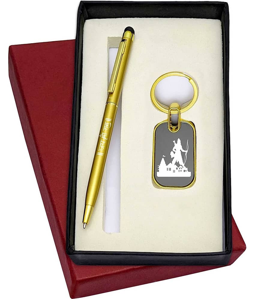 Jai Shri Ram Pen & Keychain Gift Set