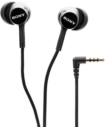 Sony MDR-EX155AP Wired in Ear Headphones with Tangle Free Cable, 3.5mm Jack, Headset with Mic for Phone Calls and 1 Year Warranty - (Black) Sony MDR-EX155AP Wired in Ear Headphones with Tangle Free Cable, 3.5mm Jack, Headset with Mic for Phone Calls and 1 Year Warranty - (Black)