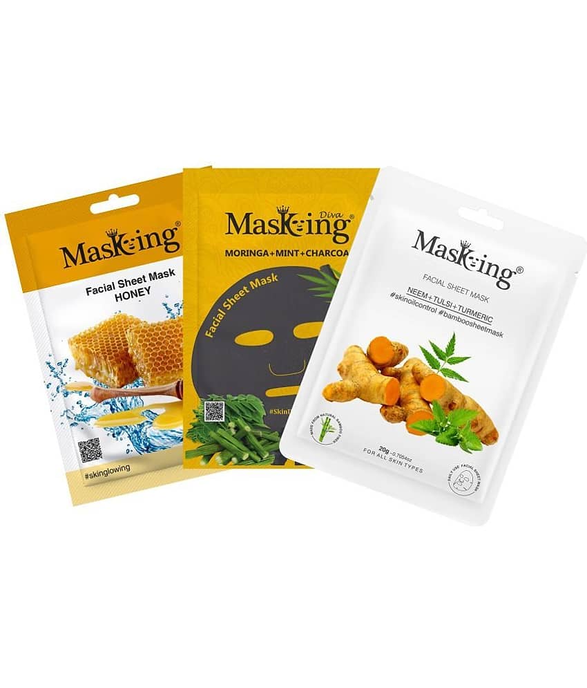 Masking - Skin Brightening Sheet Mask for All Skin Type ( Pack of 3 )