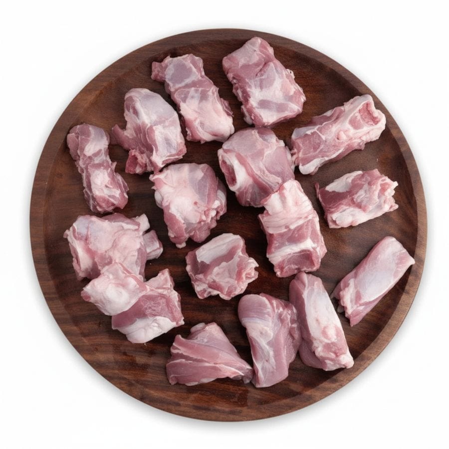 Fresh Mutton Curry Cut - 1 kg - One pack of raw mutton curry cuts