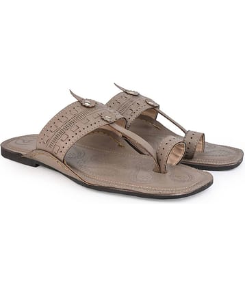 lues carlton Gray Men's Kolhapuris
