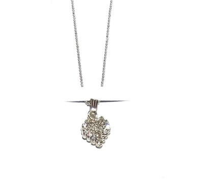 Nawani Fashion Medium Chain Pendant for Girl's(Silver)