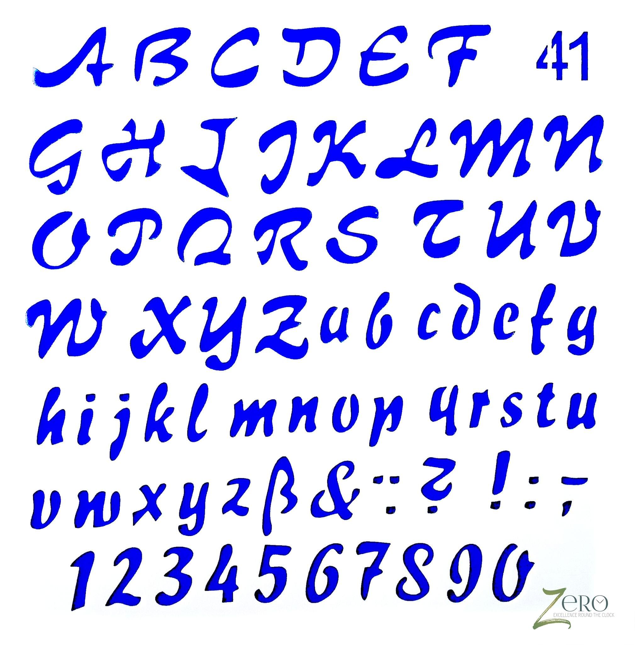 Imported Stencils- 5"*5"- Big And Small Alphabets With Number Italics