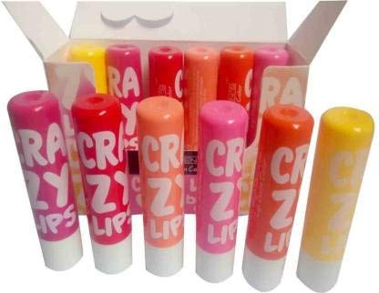 Elecsera Crazy Lip Balm MULTI (Pack of: 12, 48 g)