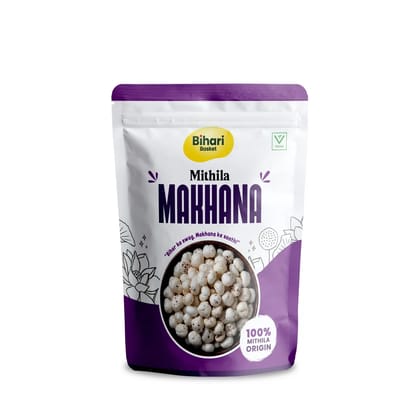 Mithila Makhana 6+Suta Hand-Picked (Fox Nuts) 200 G - Bihari Basket