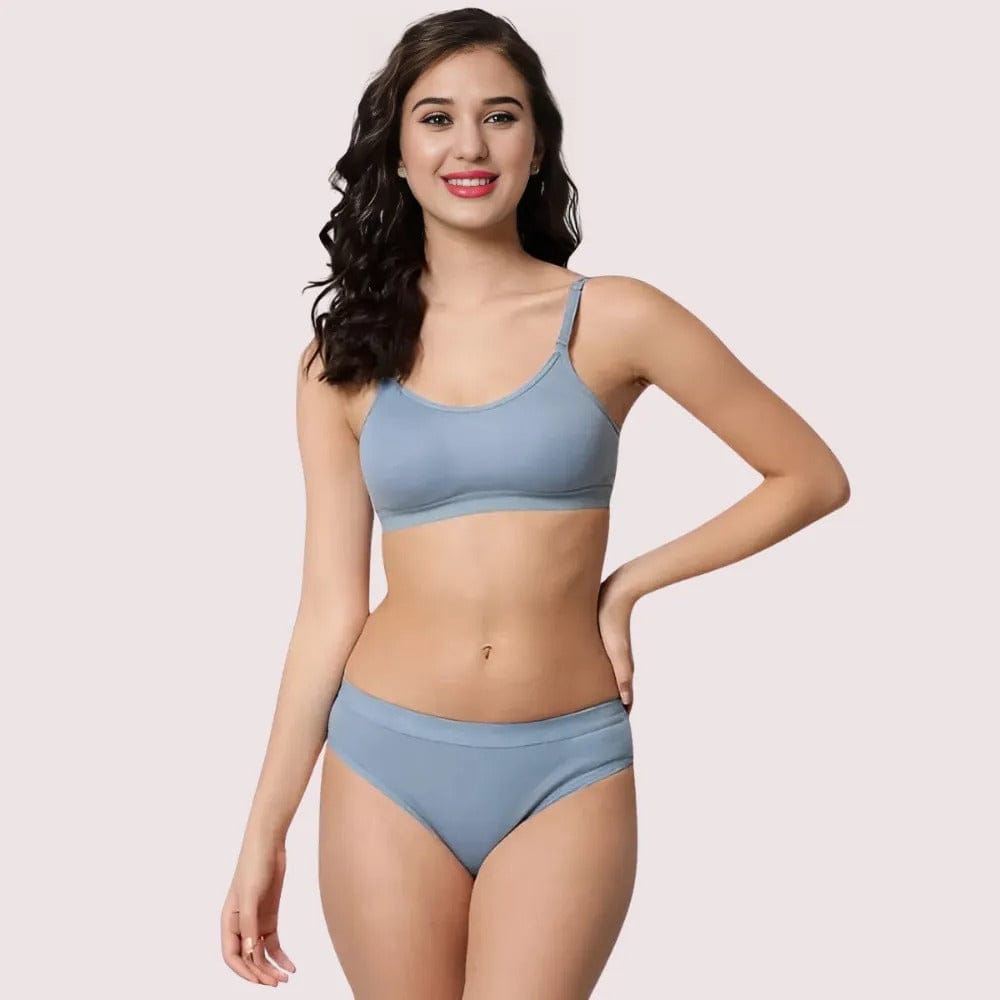 Wire-Free Women's Sports Bra Panty Set (2 pack)