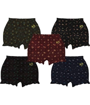 HAP Pack of 5 Cotton Bloomers For Girls ( Multi )