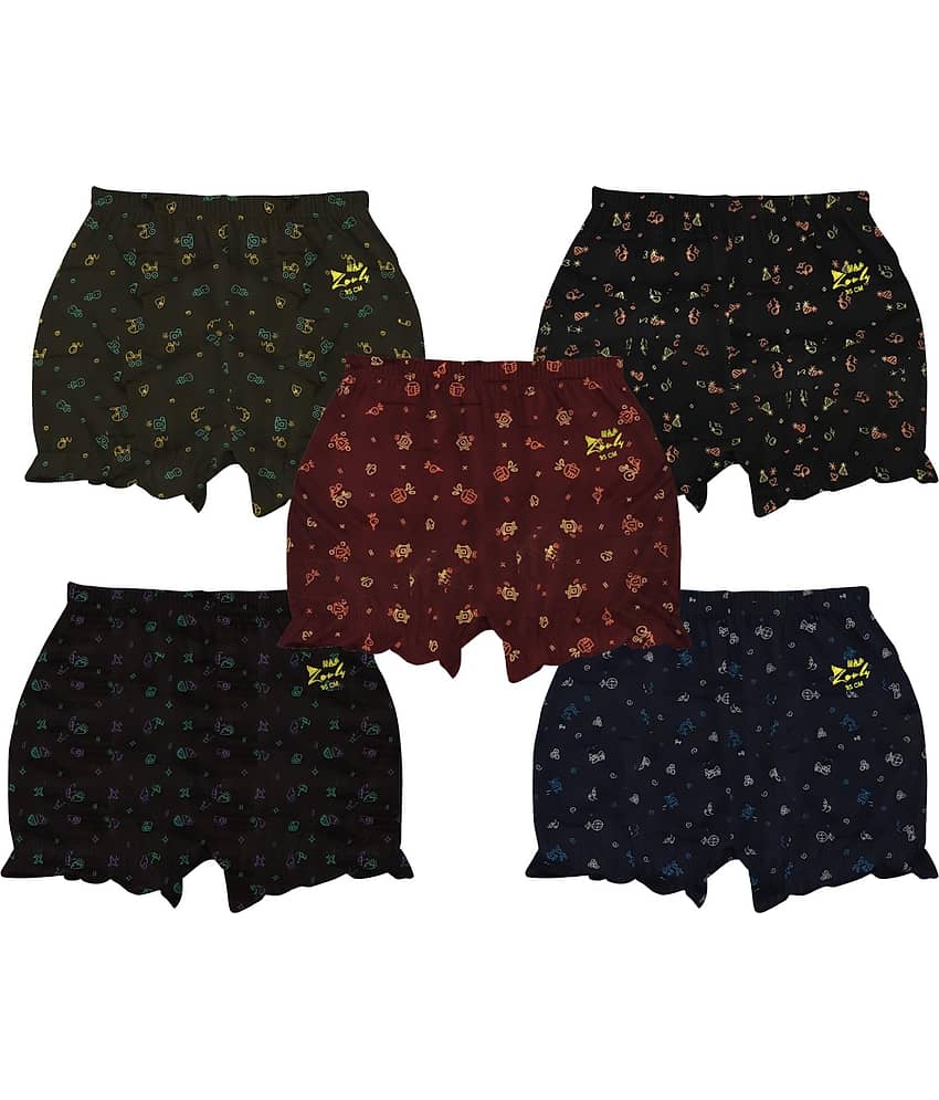 HAP Pack of 5 Cotton Bloomers For Girls ( Multi )