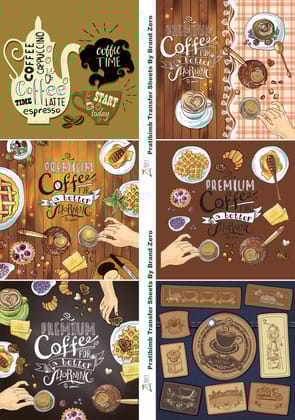 Brand Zero Pratibimb Transfer Sheets - Coffee