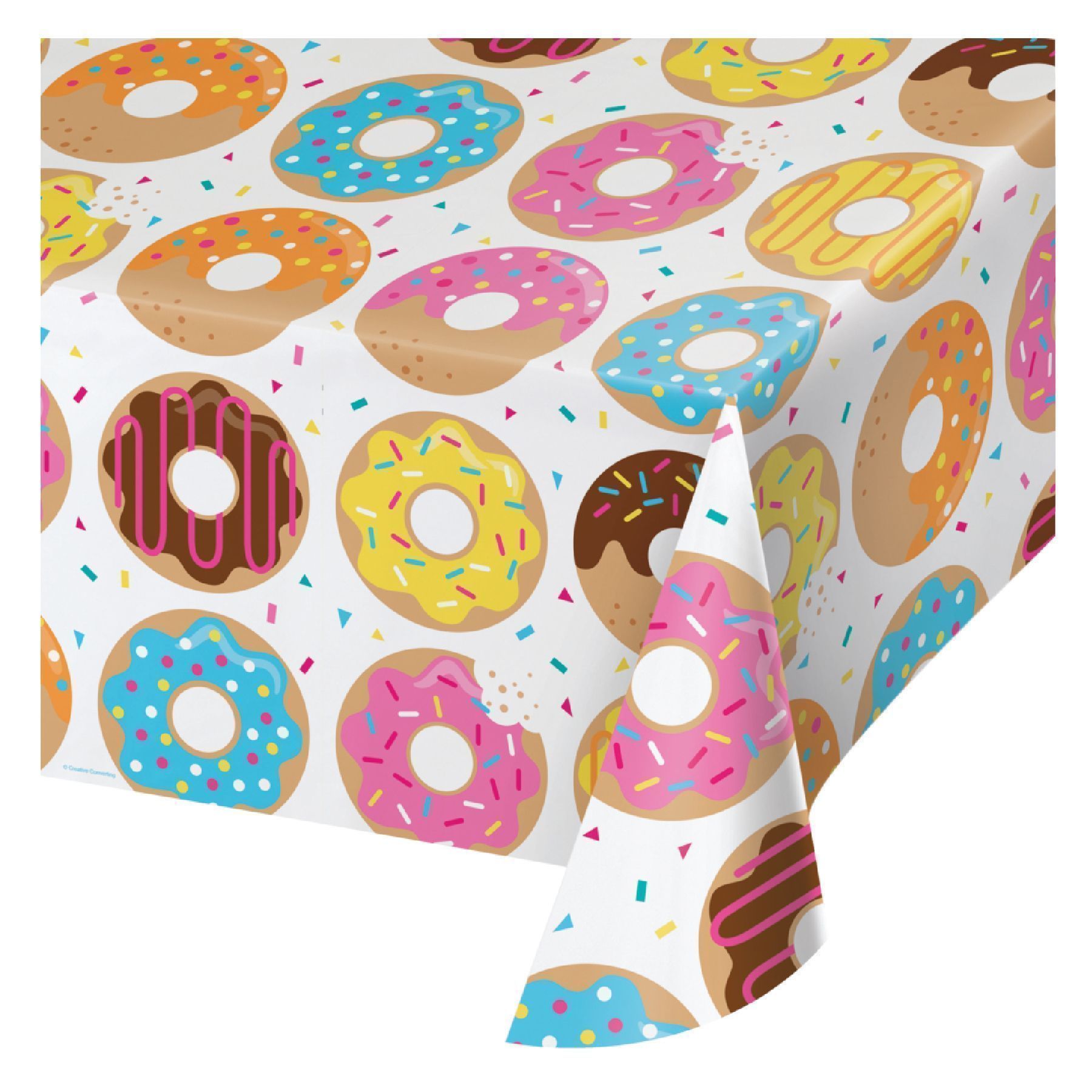 Wanna Party Donut Time Pl. Tablecover 54 x 102"