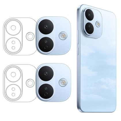 ISAAK Back Camera Lens Protector compatible for Redmi Note 17 Pro 5G (Pack of 2)