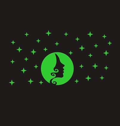 DreamKraft Glow in The Dark Radium Sticker (Green, 61 cm X 30 cm)