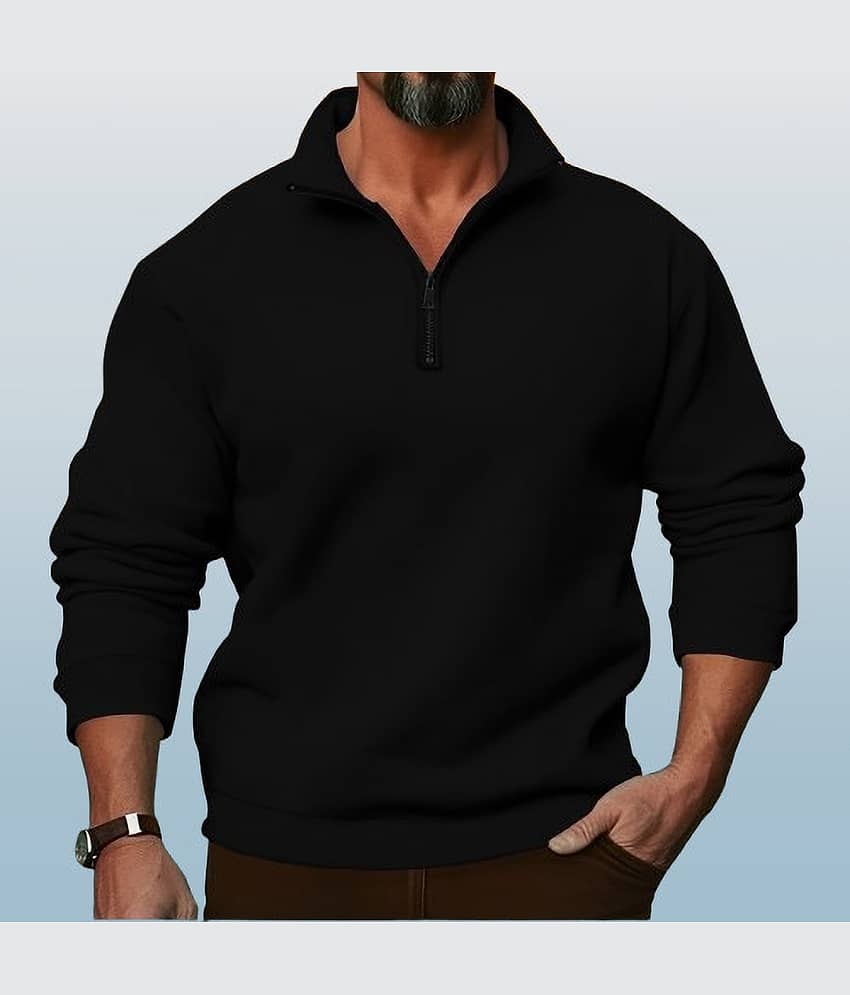 Parona Fleece High Neck Men's Sweatshirt - Olive ( Pack of 1 )