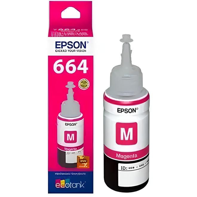Epson T664 Eco Tank Magenta Ink Bottle Original