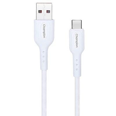 Champion USB A to Type-C 3Amp Data Sync & Fast Charging Cable PVC for all Android & USB Type-C Devices Champion USB A to Type-C 3Amp Data Sync & Fast Charging Cable PVC for all Android & USB Type-C Devices