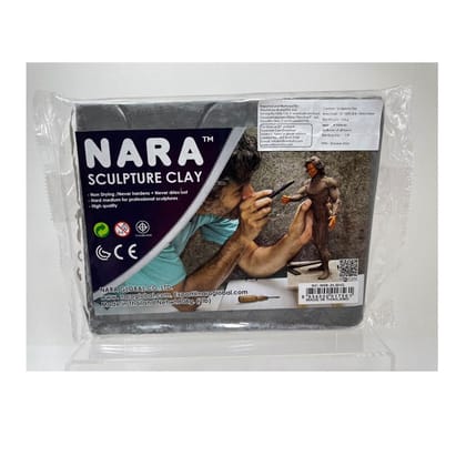 Artline Nara Sculpture Clay in Grey Colour | for Professional Sculptures & Model Makers | Oil Based Modelling Material