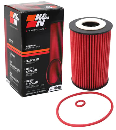 K&N Oil Filter - High Performance-Series compatible with Audi, Seat, Skoda & Volkswagen (HP-7048)