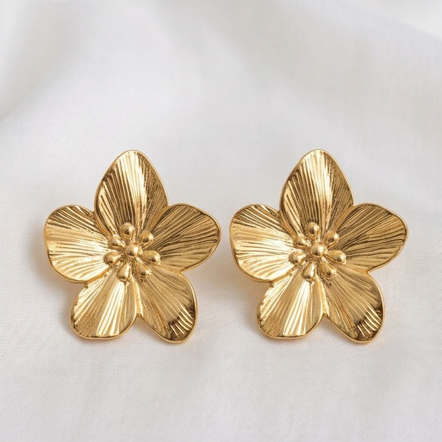Golden Lily Earrings