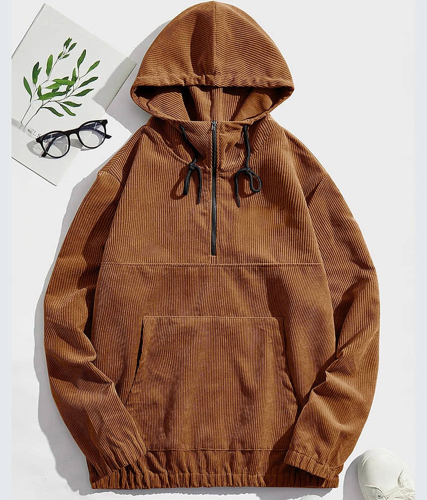 Eyebogler Polyester Hooded Men's Sweatshirt - White ( Pack of 1 )