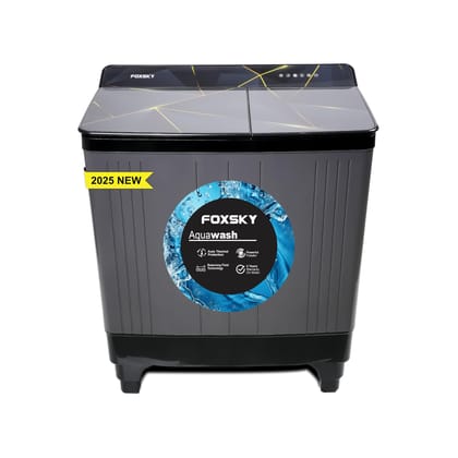 Foxsky 11 kg 5 Star Semi-Automatic Top Loading Washing Machine Appliance (2024 Model, Powerful Motor, Effective Wash Pulsator, 1500 RPM & Castors) Foxsky 11 kg 5 Star Semi-Automatic Top Loading Washing Machine Appliance (2024 Model, Powerful Motor, Effec