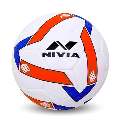 Nivia Shining Star Fb-292 Rubber Football,(Multicolour) (Size - 5, Packing - 1 Unit) by Total Sporting And Fitness Solutions Pvt Ltd