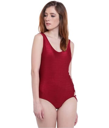 La Intimo Red One Piece Swimming Costume