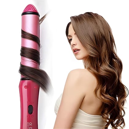 2 in 1 Hair Straightener and Curler with Ceramic Plates | Professional Hair Styling Machine for Women | Straightening & Curling Iron Combo