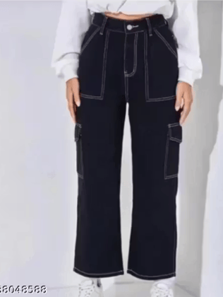 Cargo black 6 pocket neu