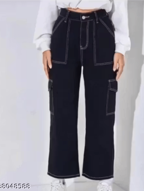 Cargo black 6 pocket neu