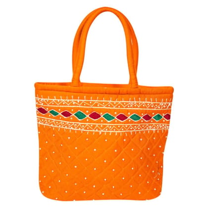 Banjara Handmade Batik Desing Bag Saffron Color Banjara Handmade Batik Desing Bag Saffron Color